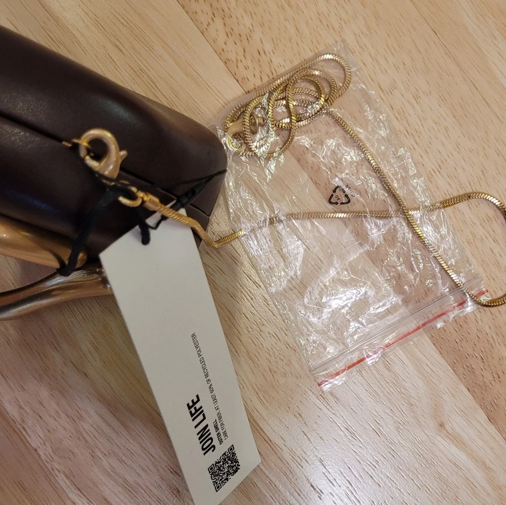 Zara 50th Anniversary "Perfect" Clutch In Burgundy NWT - Picture 8 of 10